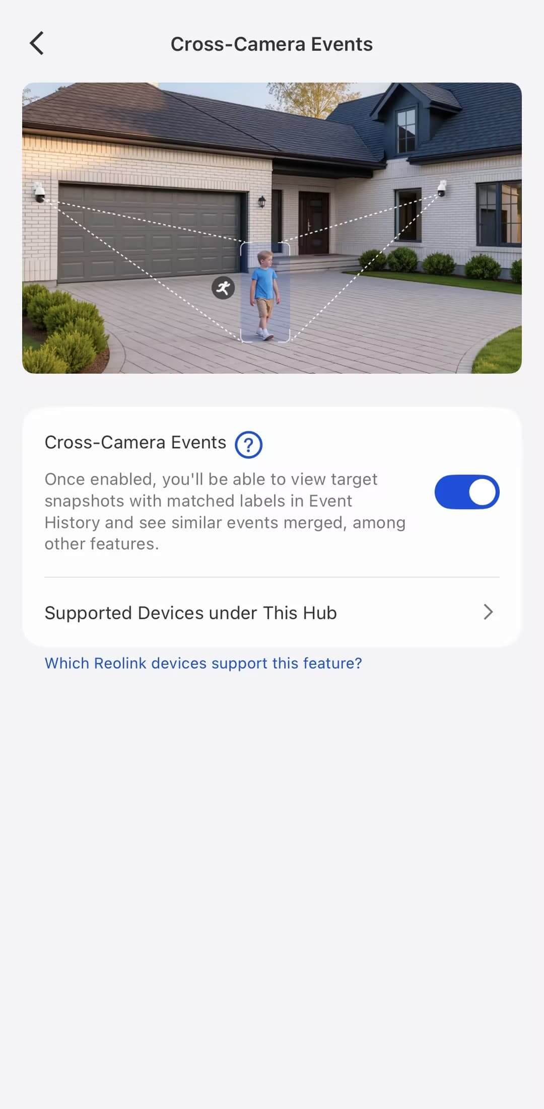 Cross-camera events