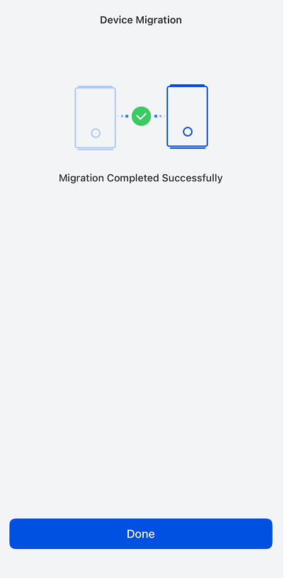 migrate successfully