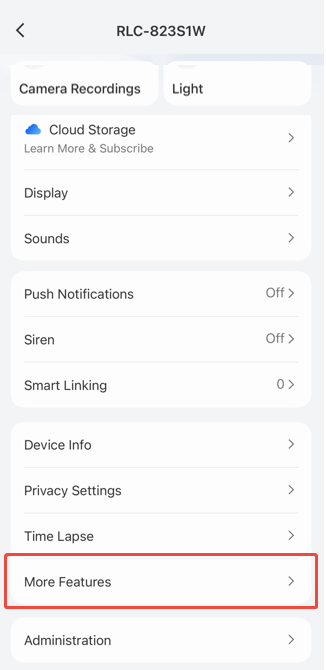 More Features