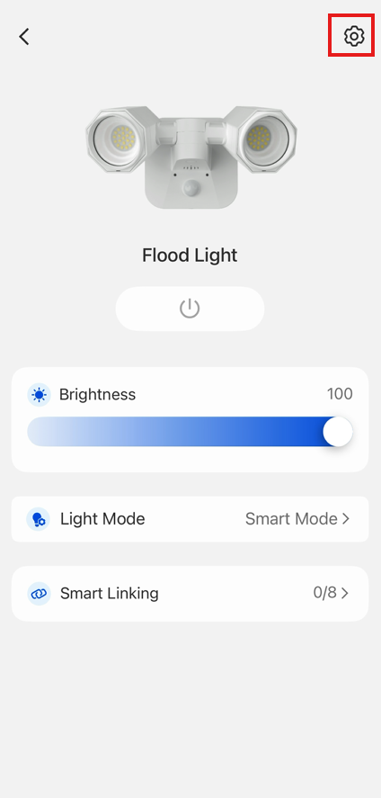 Floodlight setting app