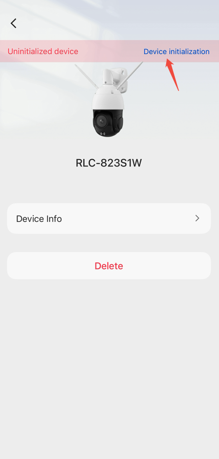 Uninitialized device