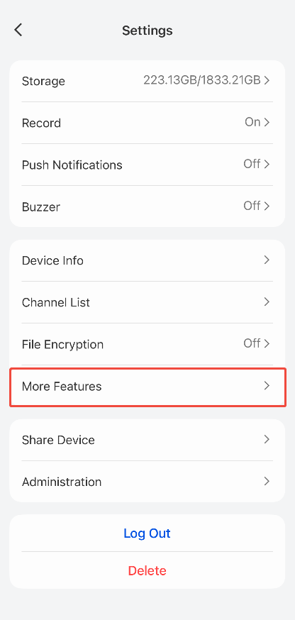 More Features