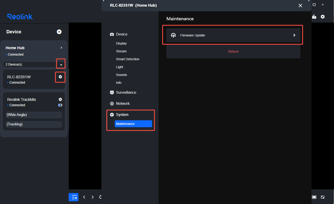 hub-cam firmware upgdate