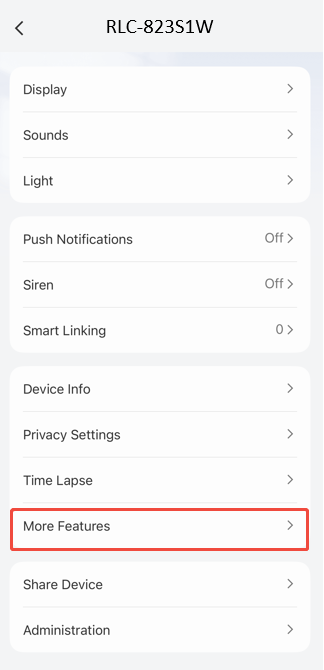 More Features