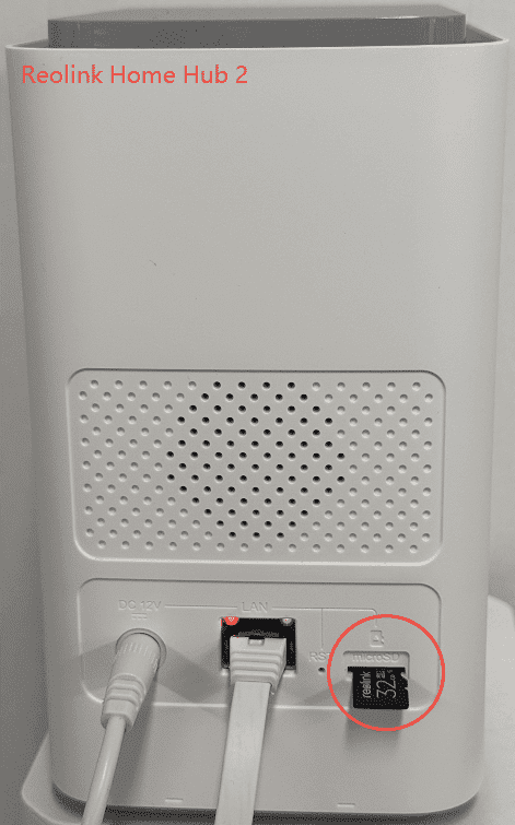 reolink home hub 2 sd card