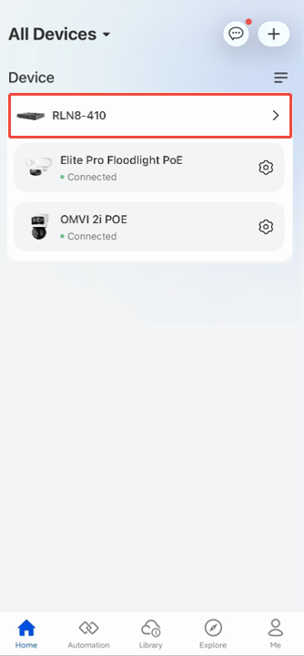 tap NVR