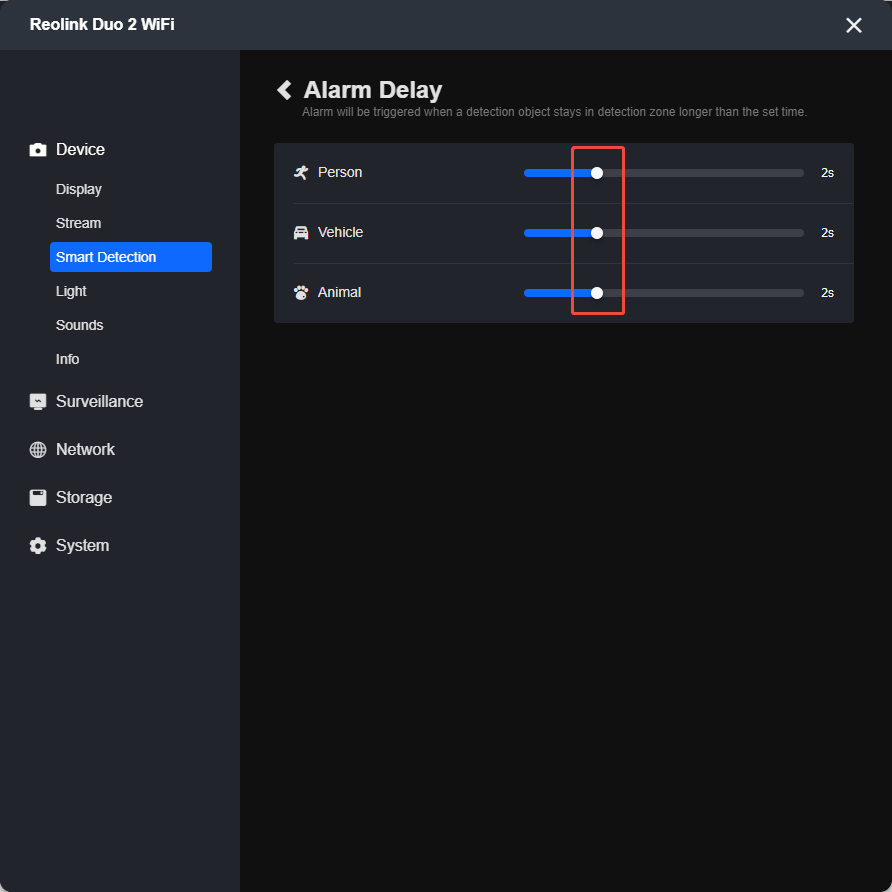 Alarm Delay client