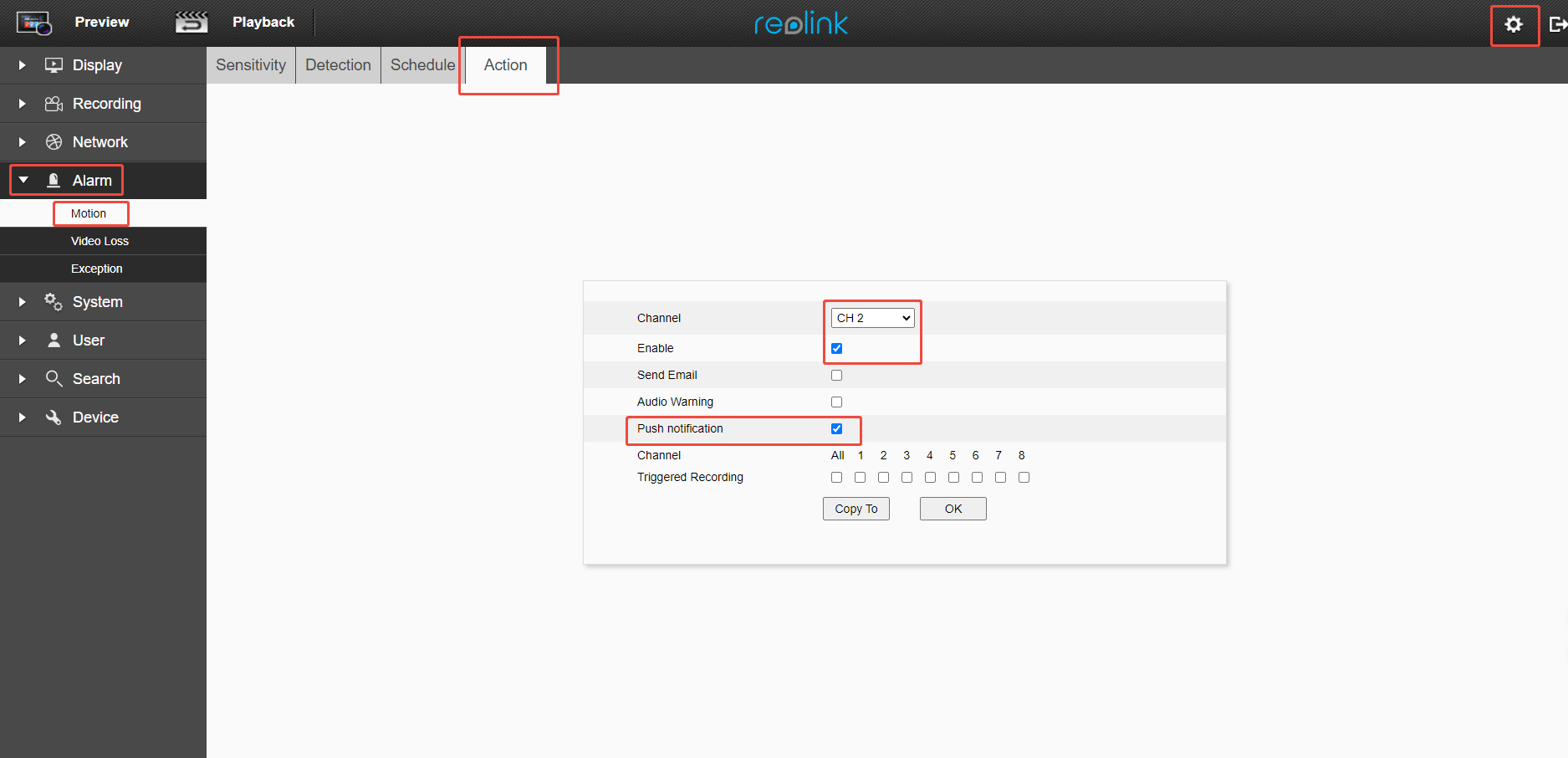 NVR without smart detection web