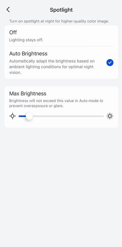 Battery powered Cameras spotlight