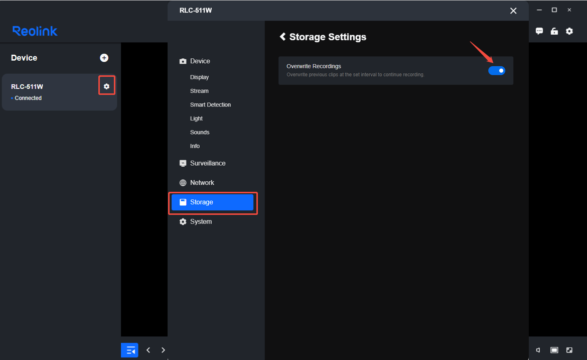 enable Overwrite Interval