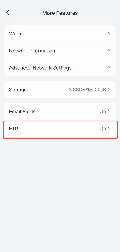 Tap FTP