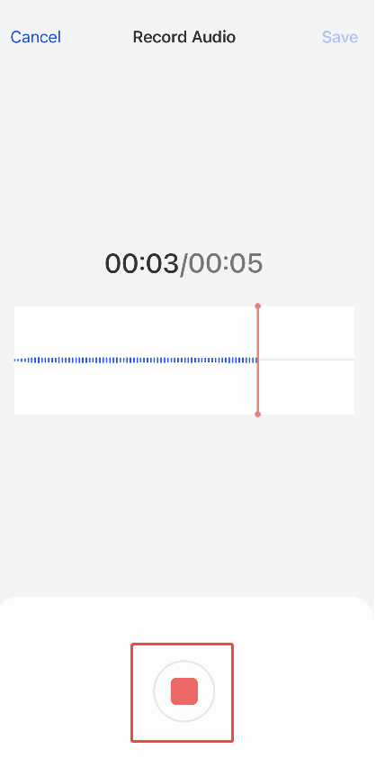 end the recording