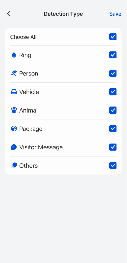 detection types