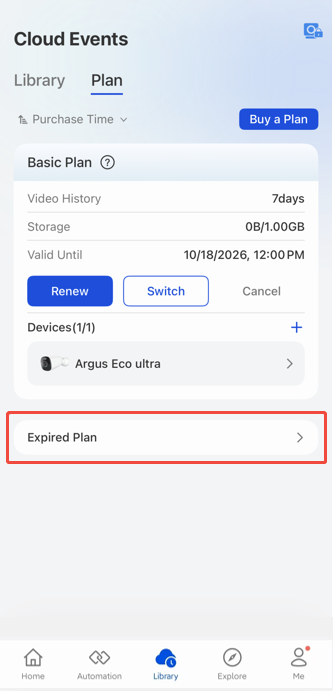 Expired Plan