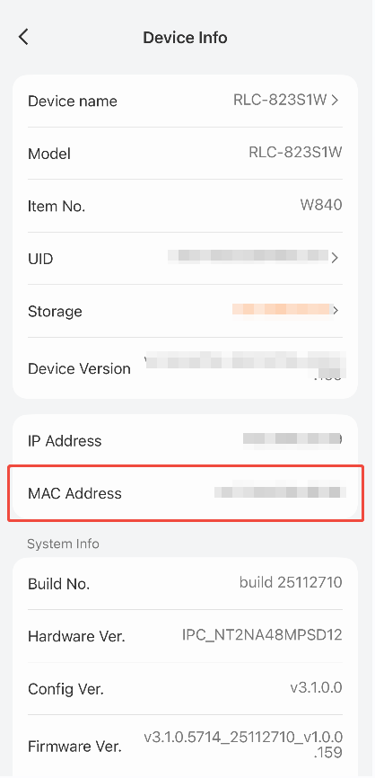 MAC Address CAM