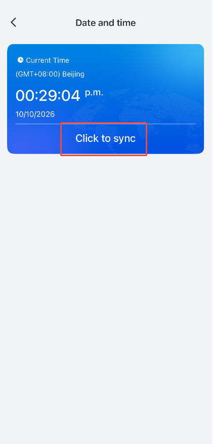 Click to sync