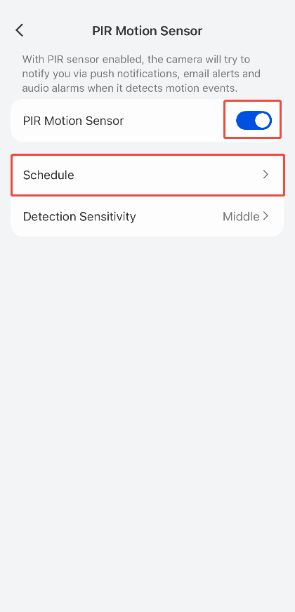 Enable the PIR Motion Sensor