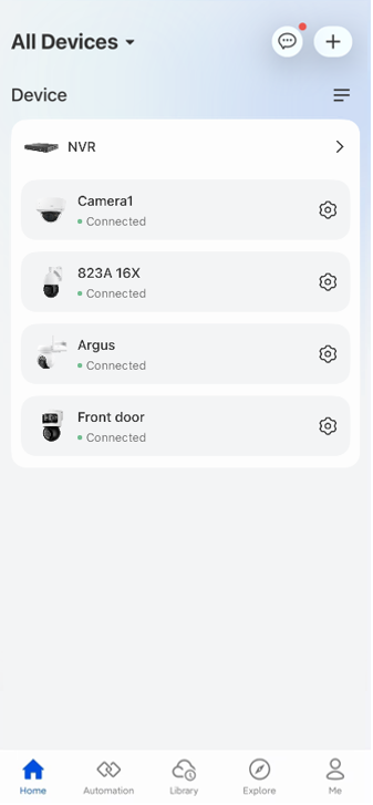 Device List Layout