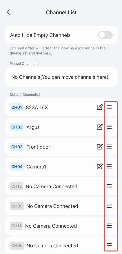 Default Channels
