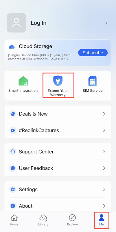  tap Extend Your Warranty