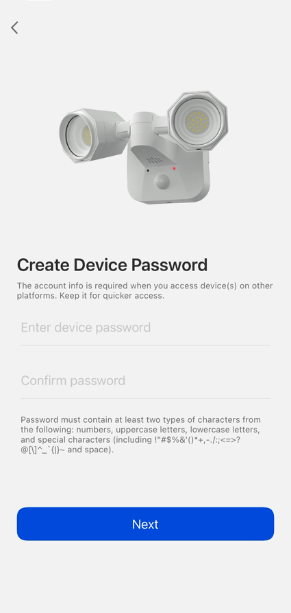 create a password