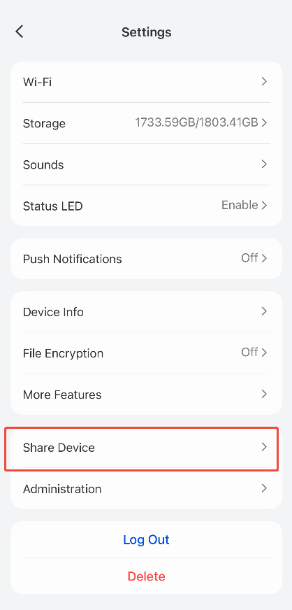 Share Device hub