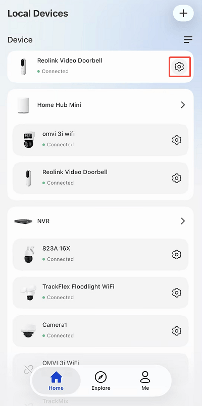 device settings