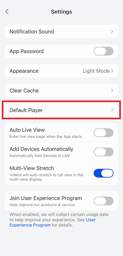 Default Player