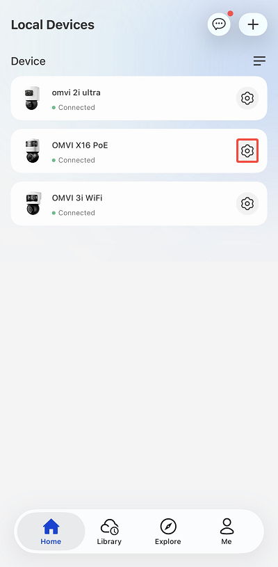 go to device settings