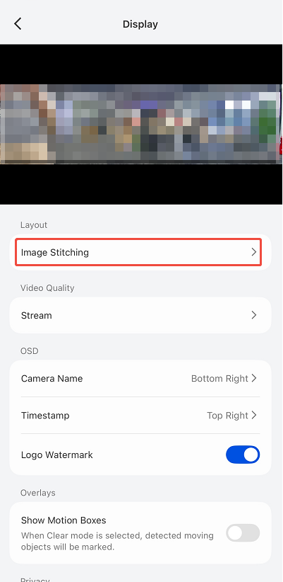 image stitching