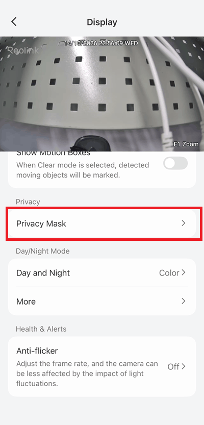 Tap Privacy Mask